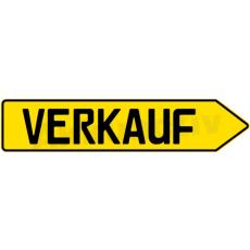 SCHILD PFEIL VERKAUF, Gelb, Rechts