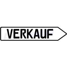 SCHILD PFEIL VERKAUF, Weis, Rechts