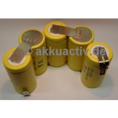 Akku 6,0V/2000 mAh Ni-MH f. AEG Akku-Hand-Staubsauger